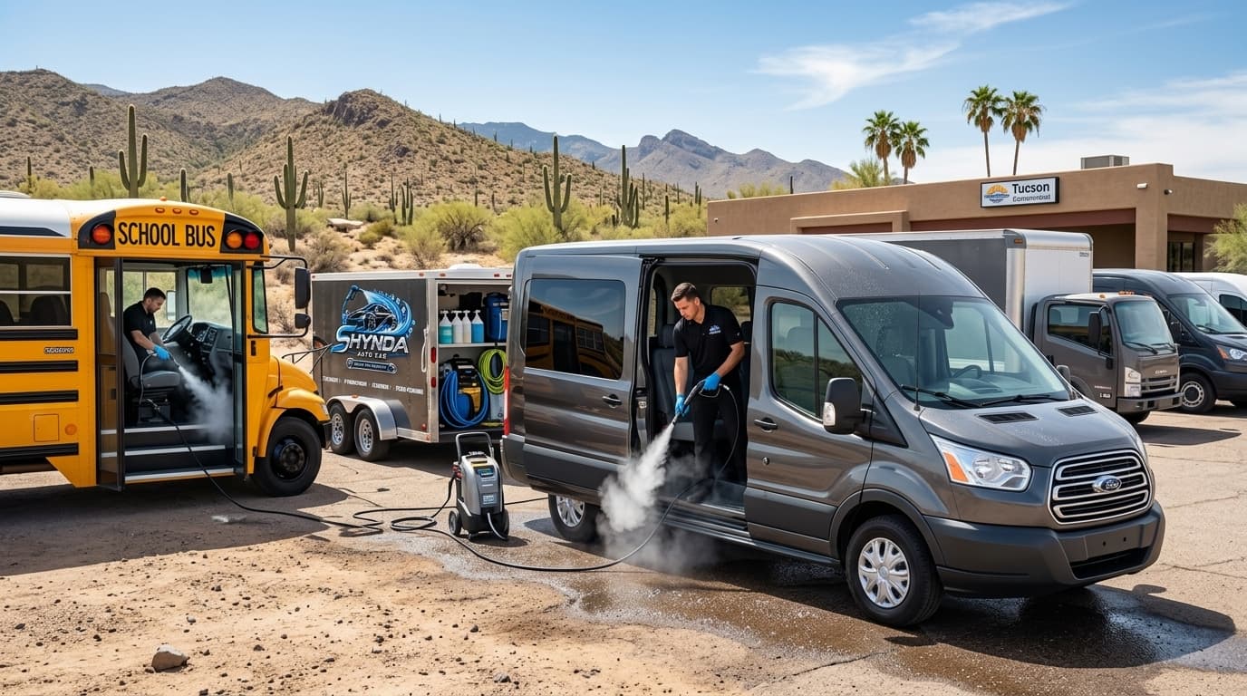 School Bus, Large Passenger Van, and Commercial Fleet Mobile Detailing
