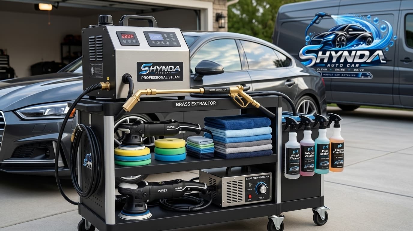 SHYNDA Commercial Mobile Detailing Equipment Arsenal